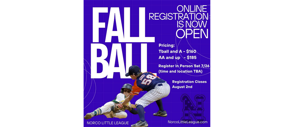 2025 Fall Ball Registration