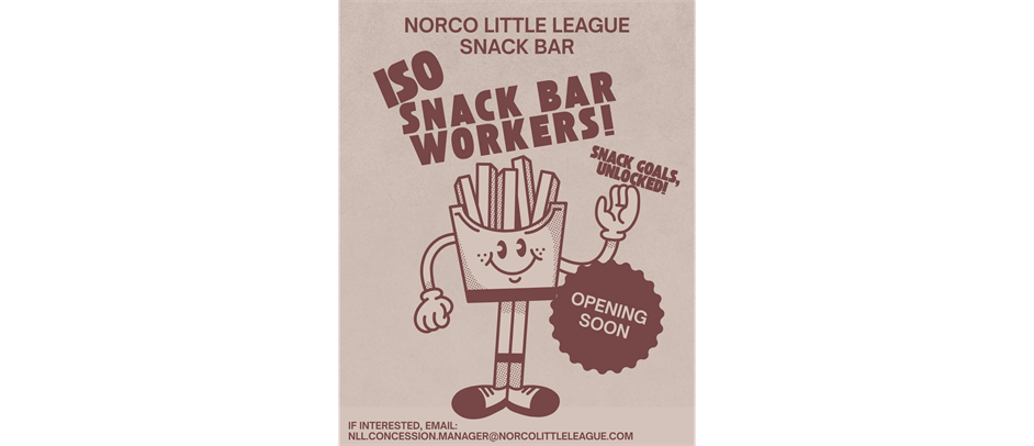 Looking for Snack Bar Workers