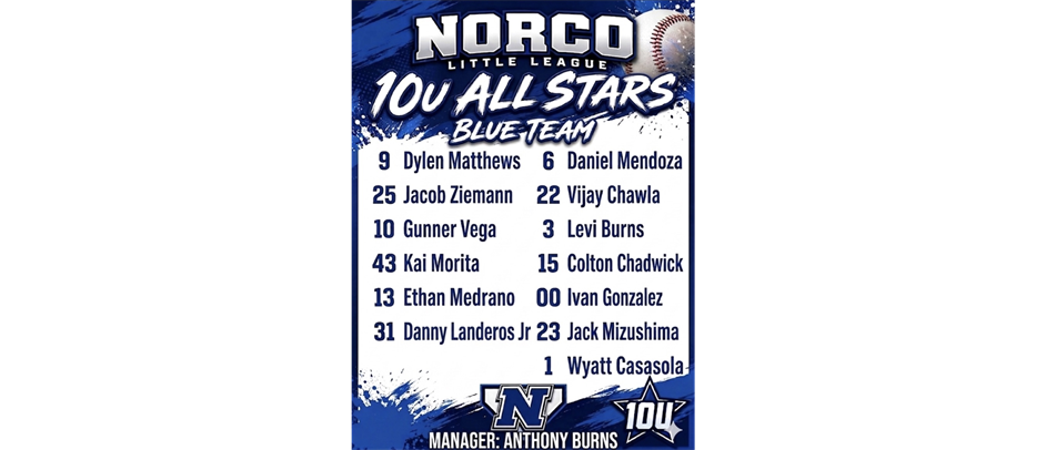 10U All Stars Blue Team